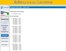 Tablet Screenshot of bizeurope2.com